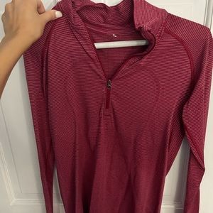 Maroon Lululemon Swiftly Tech Quarter Zip